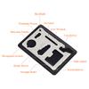 1PC 11 In 1 Outdor Multifunction Pocket Tools Camping Hiking  EDC Survival Tool Stainless Steel Knife Opener Hiking Accessories