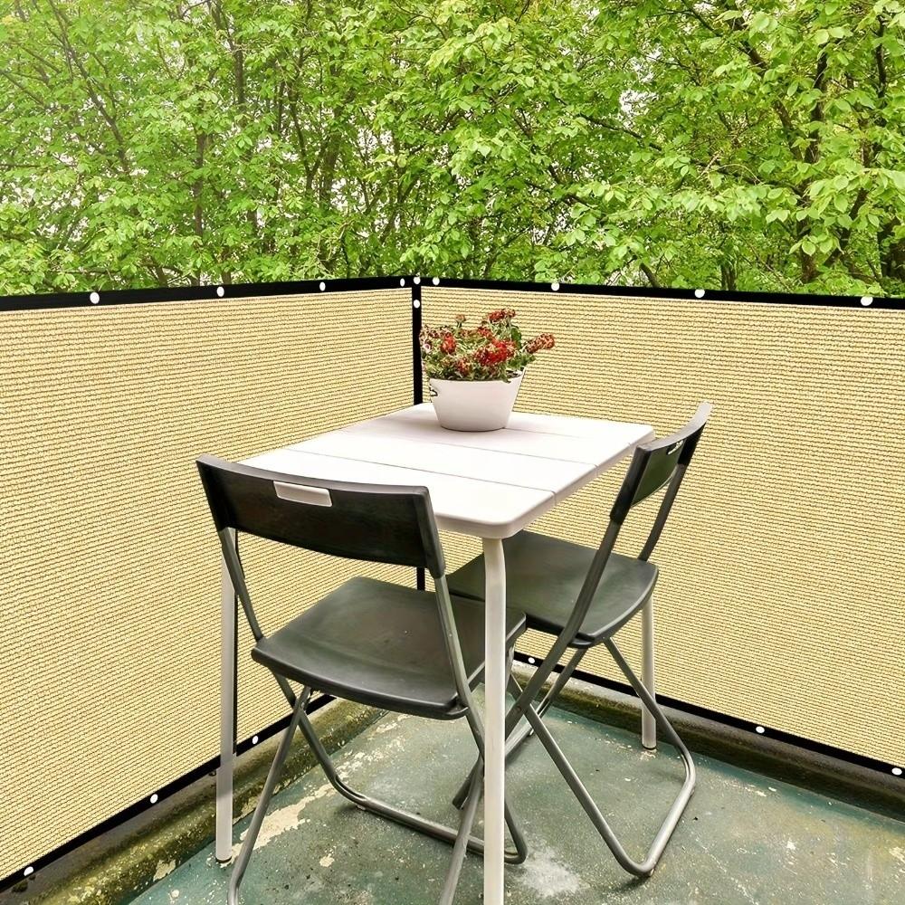 Dust-proof Balcony Fence Privacy Shade Screen Thickened Windscreen Mesh Cover Car Shed Awning