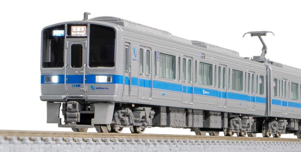 Greenmax N gauge Odakyu 1000 series updated car 1067 train + 1069 train 8 car set with motor 50779 model train