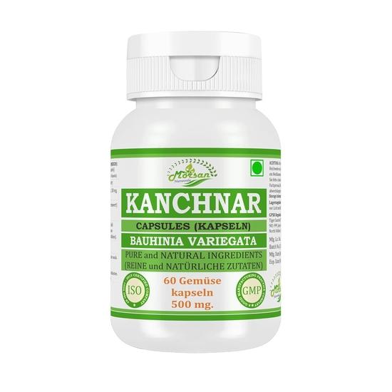 Morsan Nutraveda Kanchnar (Bauhinia Variegata) Extract Capsule | 60 x 500 mg Veg Capsules | Promotes Thyroid Balance (Pack of 2)
