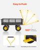Steel Garden Cart 900lb Capacity Heavy Duty Yard Wagon Cart 10in Tires