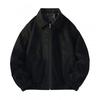 Unisex Corduroy Jacket Men Women Casual Loose Fit Windcheater With Hood Zipper Front
