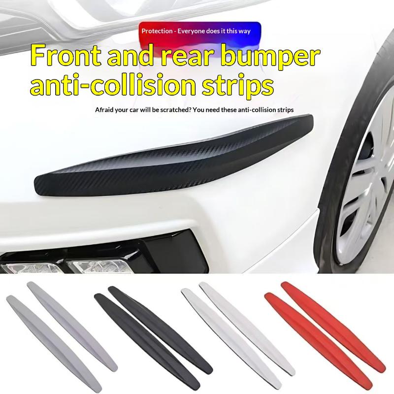 2Pcs Car Bumper Protector Strip Guard Corner Protection Strips Scratch Protector Crash Anti Collision Auto Accessories