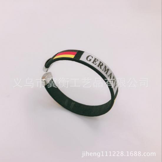 2026 World Cup Flag Bracelet Spain Sports Wristband Embroidered Bracelet Fan Supplies