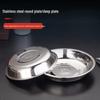 Pabei 201 Thickened Stainless Steel Deep Round Plate