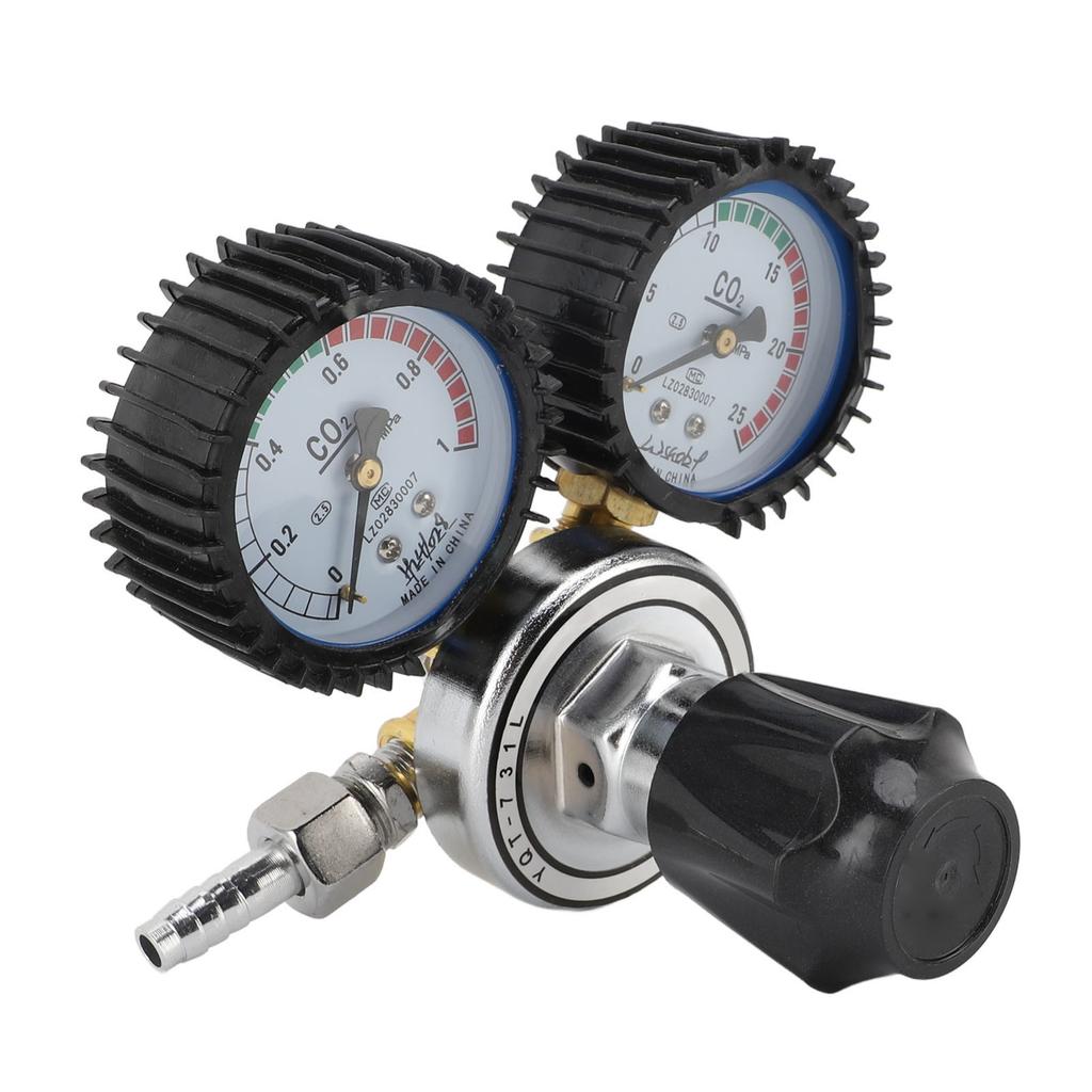 Kohlendioxidregler 2 Manometer CO2-Druckregler für Schweißen Schneiden Elektronische Industrien