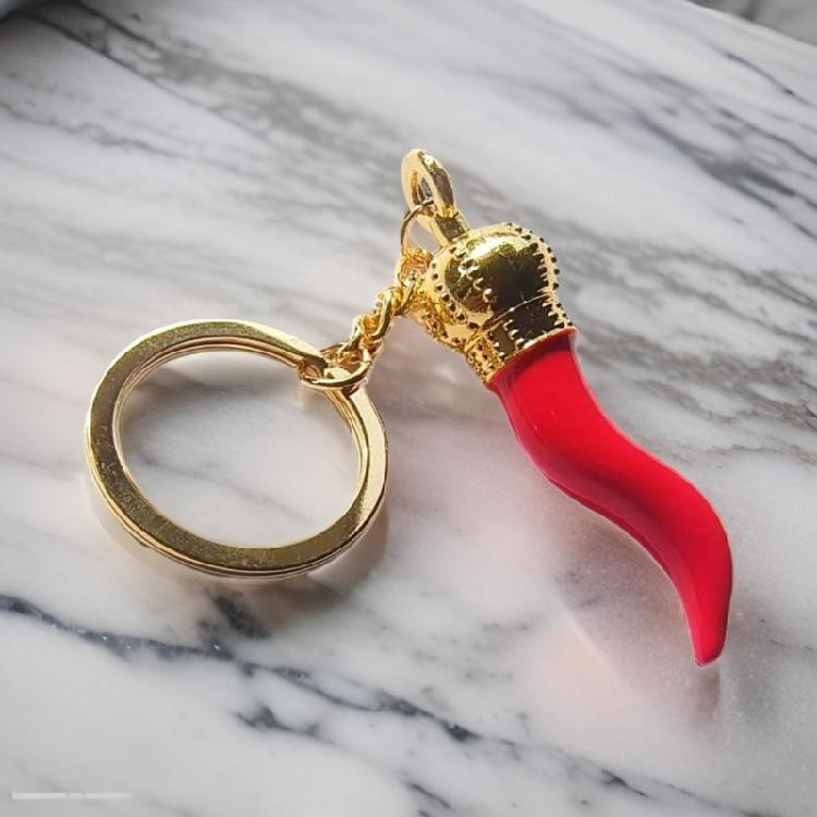 Unique  Chilli Pepper Pendant Keychains Car Keyring Hanging Decoration Ornament Bag Pendant Birthday Gift for Girls