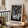 DIY Schöne Kleine Blume Perlen Kunstmalerei für Heimwanddekoration Bastelartikel für Erwachsene/Anfänger Geschenkidee Heimdekoration Ohne Rahmen