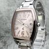 Used Good Condition / Working CITIZEN xC Citizen Cross Sea Radio Solar World Time Tonneau Type Date Combi Color Wristwatch Breath Watch Pink