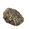 Niche design sense of tide and leopard print hat Y2K subculture retro forward hat women's fashion versatile beret