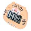 Digital Kitchen Timer Countup Countdown Cartoon Animal Sound Flash Alert Easy Operation with Stand for Cooking Teaching