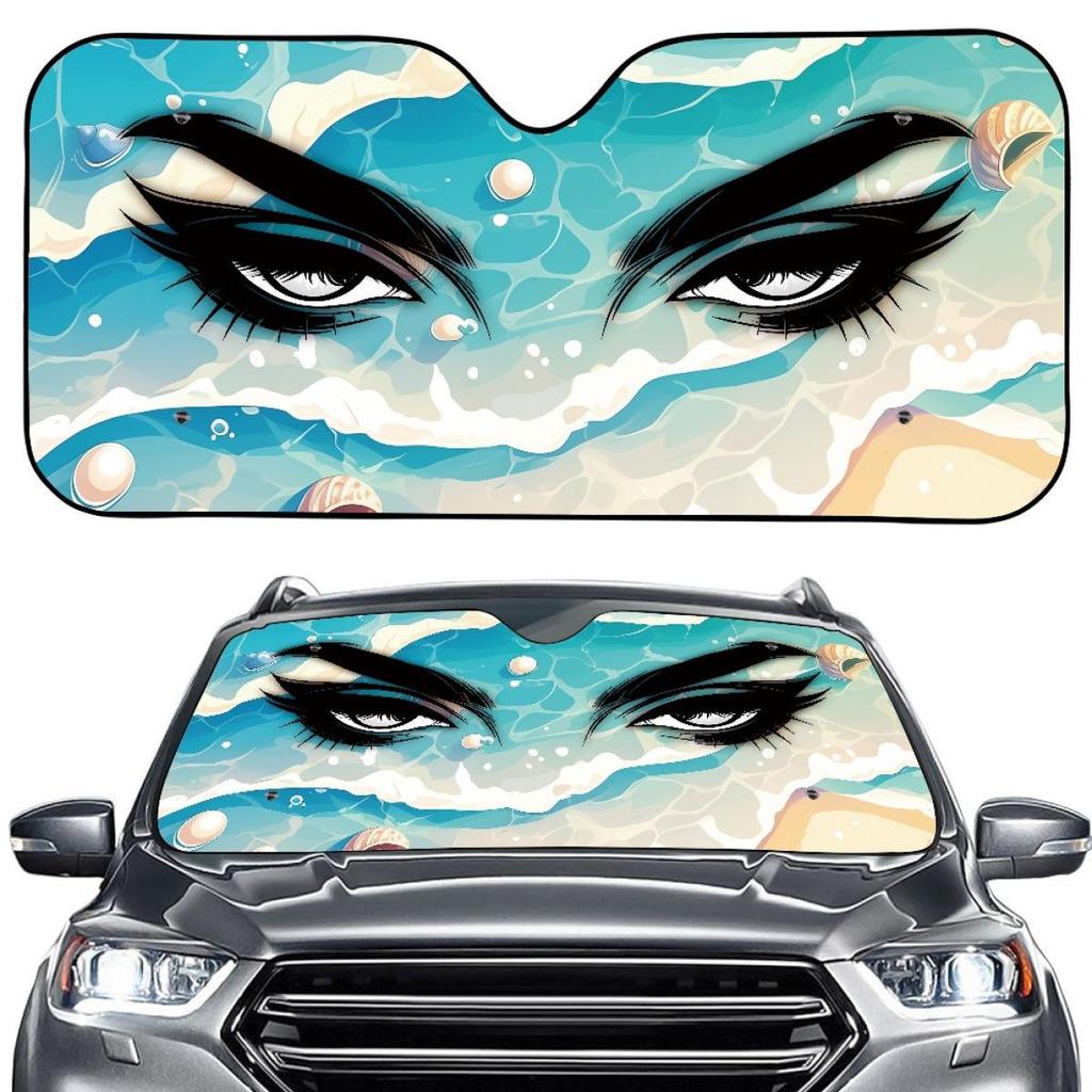 Universal Customizable One-Piece Car Windshield Sunshade