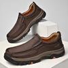 Mode Senior Marke Herren Wanderschuhe Echtes Leder Herren Slipper Dicke Sohle Business Schuhe Slipper Leder Herren Freizeitschuhe