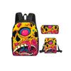 Bow Print Single Layer Rucksack Minimalist Style for Boys/Girls Children Best Gifts 2D Flat Animated Schoolbags