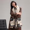 2024 Cozy Cartoon Cat Cashmere-Feel Shawl - Women's Autumn/Winter All-Match Accessory
