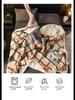 Taffeta Composite Lamb and Milk Fleece Blanket - Multifunctional Gift for Napping and More