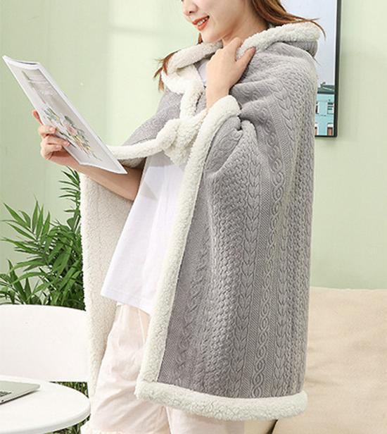 Flannel Embossed Shawl Blanket: Light Luxury, No Pilling, No Fading, Machine Washable, Ideal for Naps & Air Conditioned Spaces.