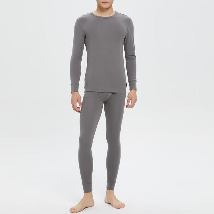 Calvin Klein Autumn Winter Letter Logo Waistband Printed Slim Fit Warm Pants Men bottoms Gray NM2343-5GS