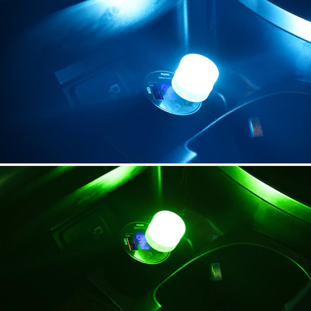 Car Mini USB LED Ambient Light Decorative Atmosphere Lamps for Interior Environment Auto PC Computer Portable Light Plug Play