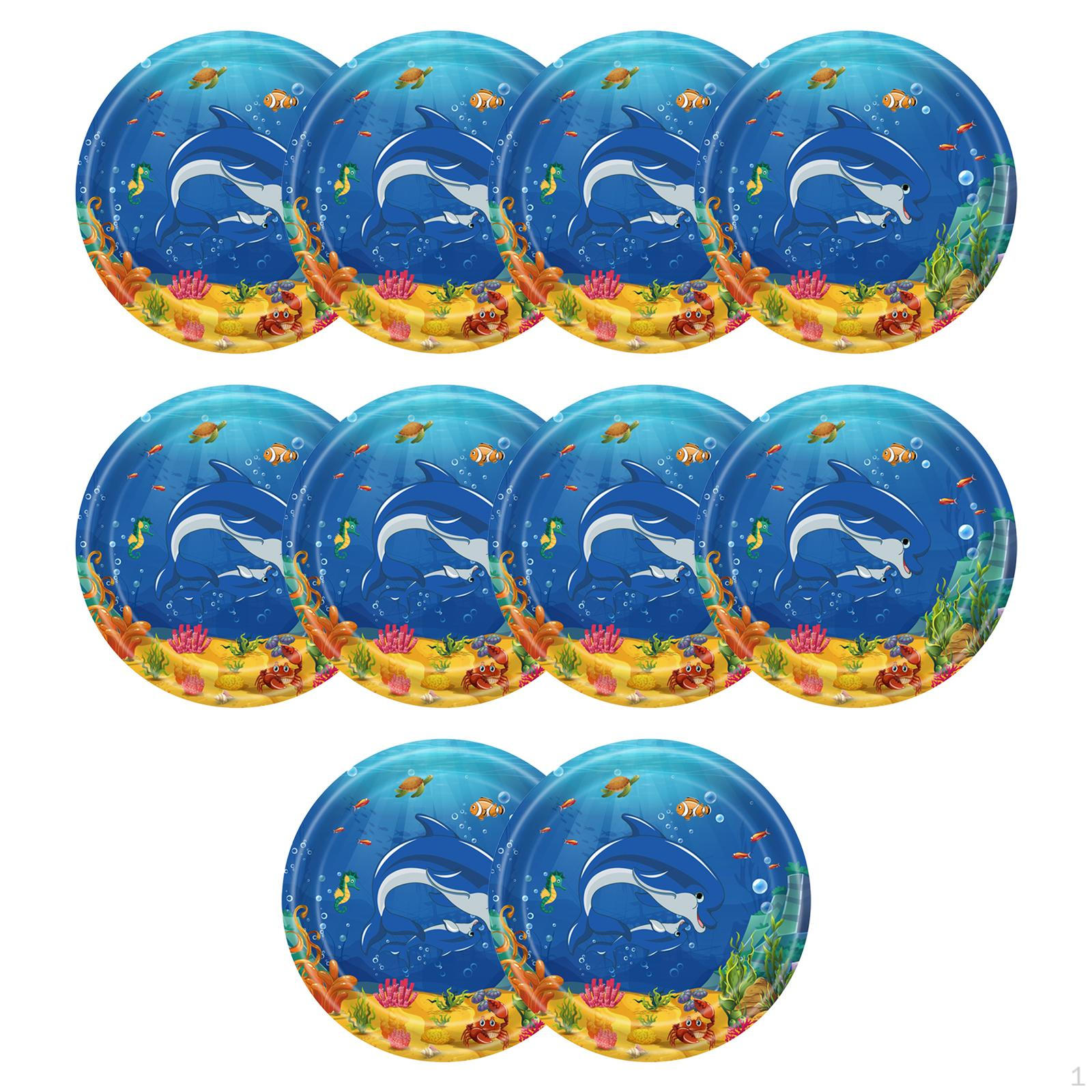 

Одноразовая посуда, посуда для вечеринок, креативные декоративные украшения, подводный мир для 10 Plates