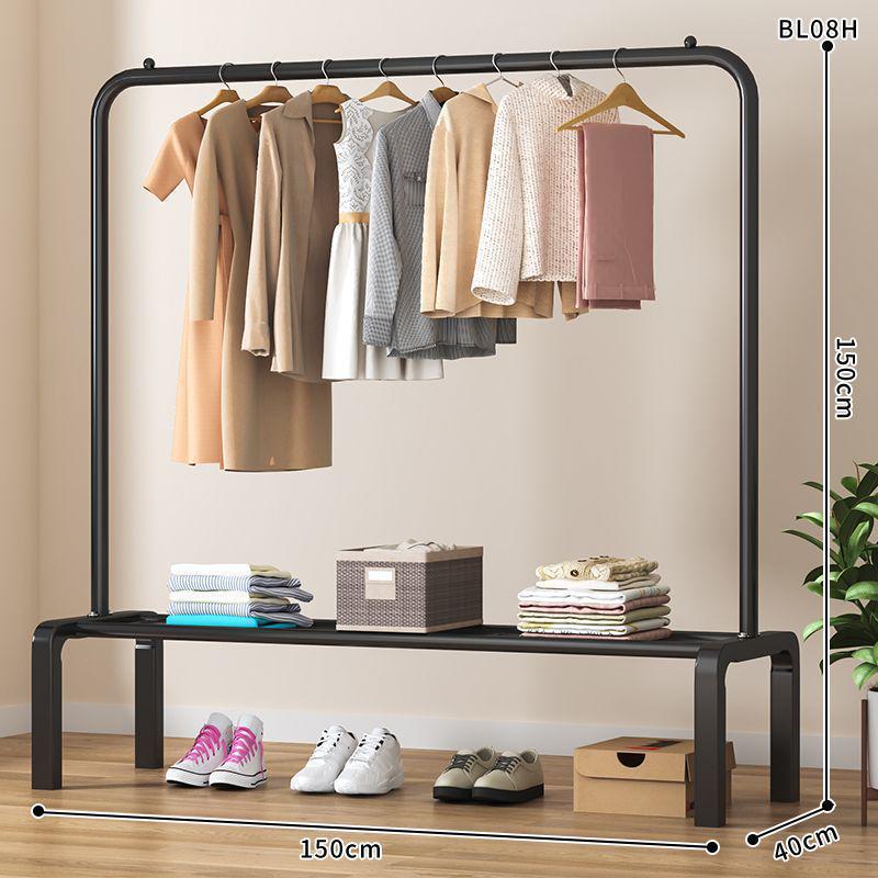 Multi-Functional Clothes Rack: Standing Drying & Coat Hanger for Bedroom, Dorm, or Balcony.