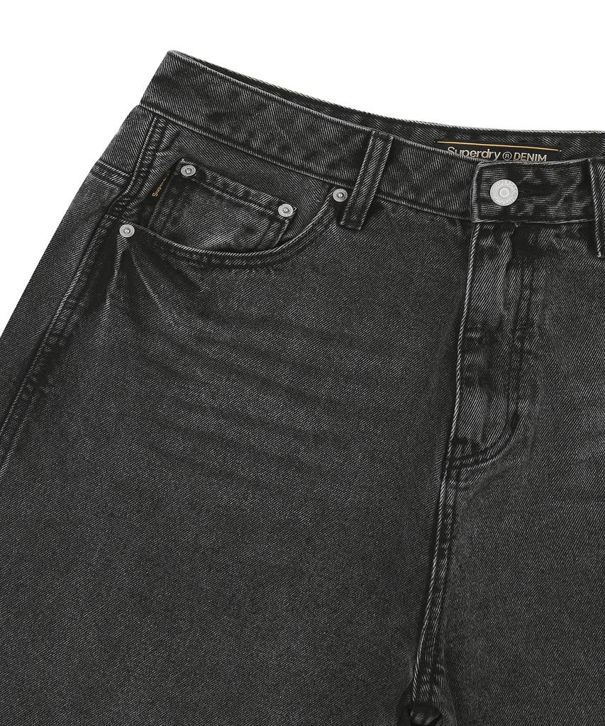 Syupeodeulai Iconic Denim Shorts Melange Black