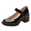 Fashion French Lorita Mary Jane Single Shoe Women's Niche High Heel Loafers Chunky Casual Preppy Princess Shoes