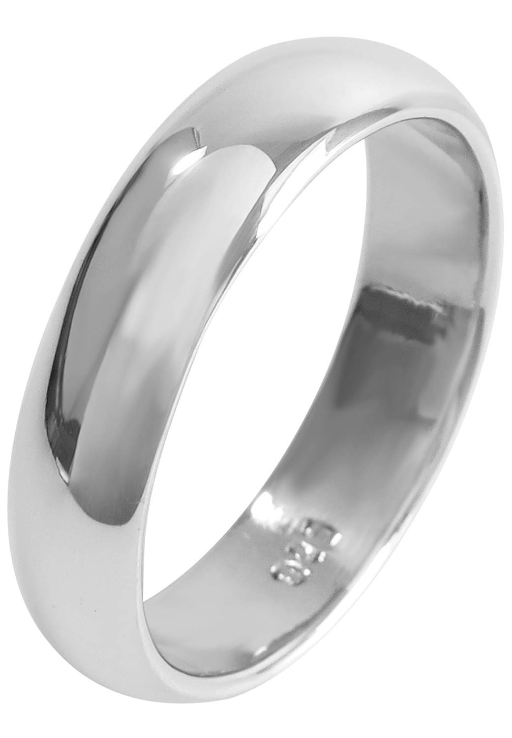 

Джин 5 мм Широкое Простое Серебряное кольцо 925 пробы Круглая верхушка Унисекс [Синдзюку Кура] (Размер 25)