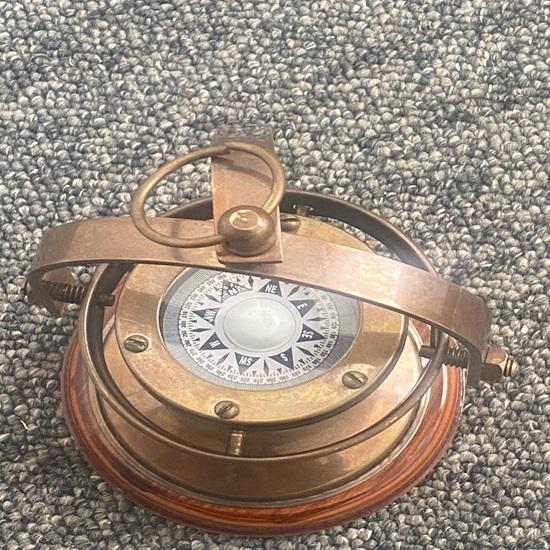 14 Cm Brass Theodolite Compass Survey Transit Telescope Gift