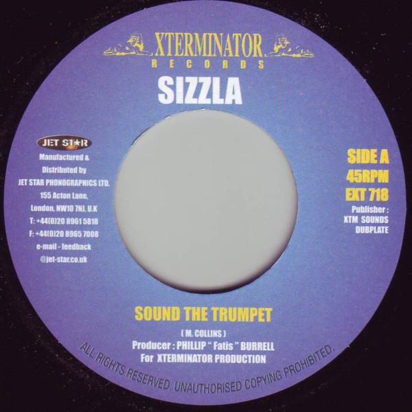 

7inch Record SIZZLA Sound The Trumpet EXT718 Xterminator UK Reggae Ska Dub Used
