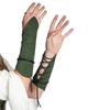 Vintage Nordic Viking Arm Cuff for Cosplay Parties Medieval SuedeFabric Arm Gauntlet Vintage Archery Armor Bracers