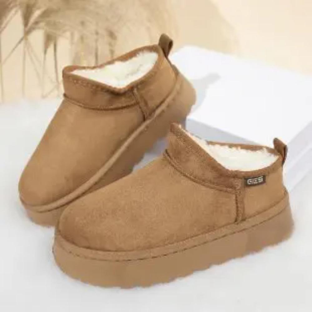 Winter  Warm Boots Fur Women's Snow Boots Thick Bottom Warm Boots Men's and Women's Winter Short Boots Large 43 Fashion