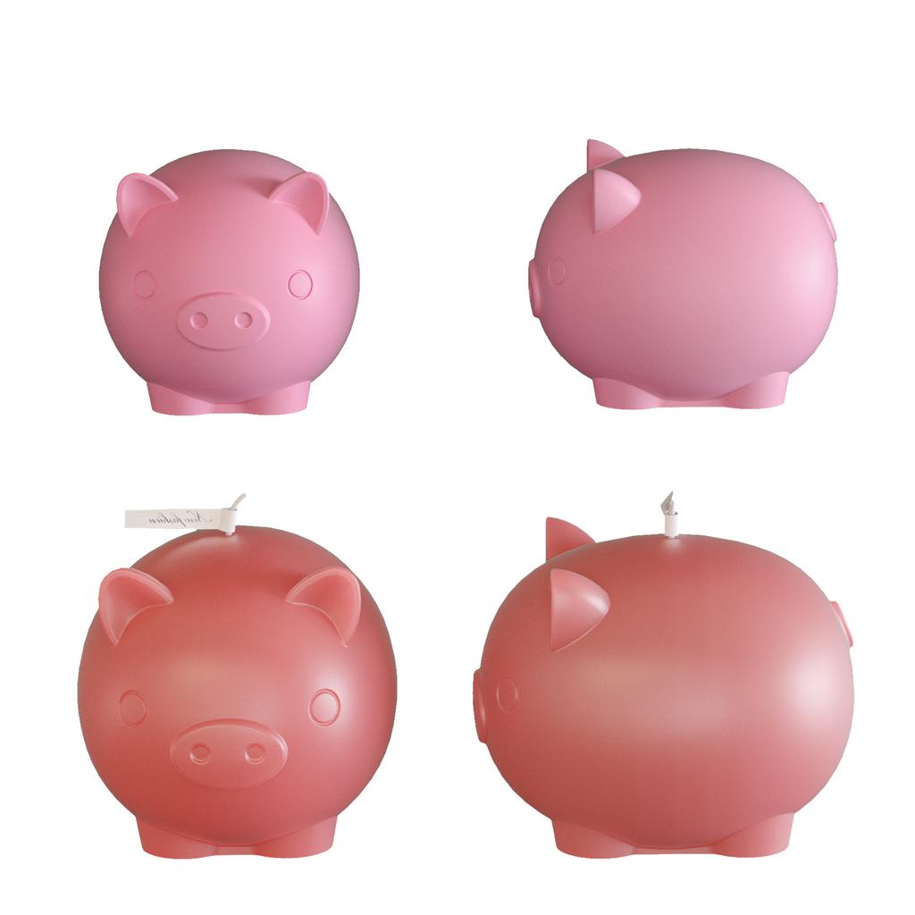 3D Piggy Aroma Candle Silicone Mold DIY Pig Nose Plaster Epoxy Resin Ornaments Molds Handmade Soap Candle Making Supplies