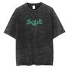 2026 Bleach Vintage Washed Oversized T-shirt, Byakuya Kuchiki Senbonzakura Bankai Print Retro Streetwear Tee For Men Women
