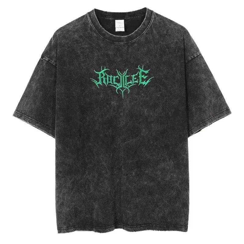 2026 Bleach Vintage Washed Oversized T-shirt, Byakuya Kuchiki Senbonzakura Bankai Print Retro Streetwear Tee For Men Women