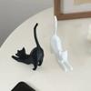 Stretching Kitten Funny Cat Ornaments Carved Kitten Statue Creative Miniature Figurines  Garden