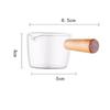 Multi-functional Taste Dish Coffee Mini Milk Cup Hand-draw Sauce Dish With Handle Glass Sauce Vinegar Snack Plate Tableware
