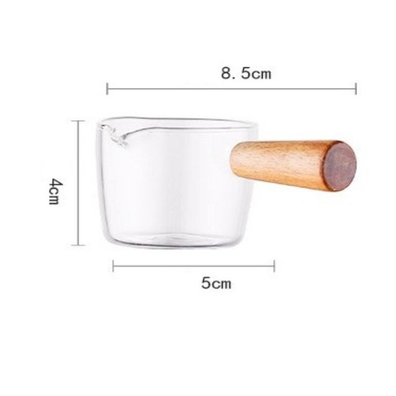 Multi-functional Taste Dish Coffee Mini Milk Cup Hand-draw Sauce Dish With Handle Glass Sauce Vinegar Snack Plate Tableware