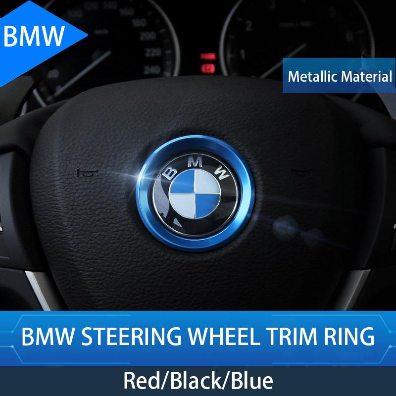 Car Decoration Ring Steering Wheel Circle Sticker Frame Metal Cover For BMW G30 G32 G01 G02 G05 G06 G07 G26 G23 G22 F40 F20 G08 OT4