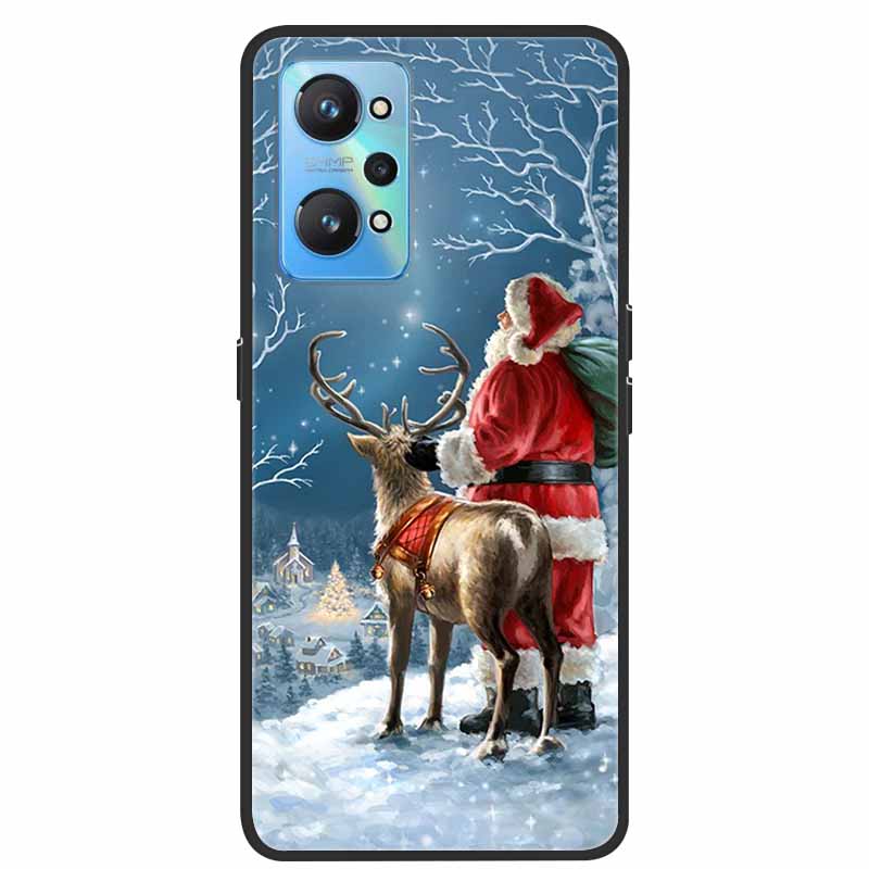 Christmas Cover For Realme GT Neo 2 2T 3 3T Cases Lovely Soft TPU Silicone Covers for Realme C21Y C25Y Q5 Pro Neo2 Neo3 Neo2T