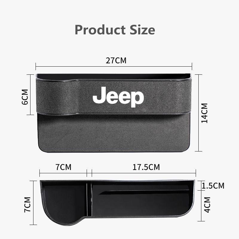 Car Seat Gap Storage Box Universal Seat Box Auto Organizer For Jeep TRAILHAWK COMMANDER LIBERTY Wrangler Lanyard Car Accessories AKT1