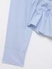 Women's Stretchy Pleated Poplin Long-Sleeve Shirt - 2025 Autumn/Winter European American Style