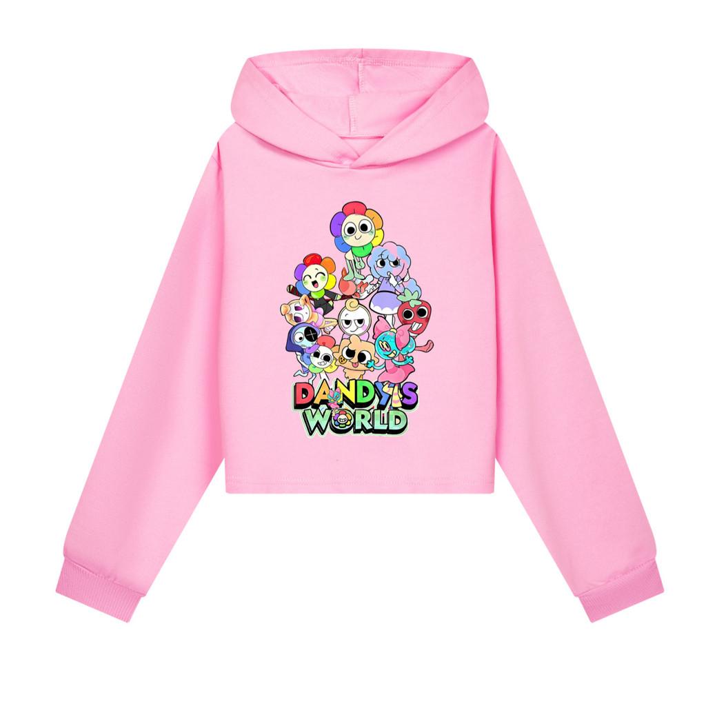 5406 Kids Girls Dandy World Printed Fashion Cute Colorful Long Sleeves Hoodies