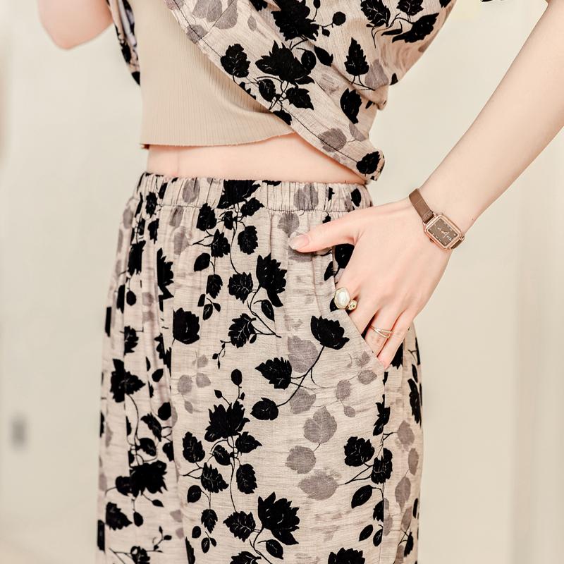 Women's Plus Size Printed 2-Piece Set – Casual Summer Outfit (XL-5XL)