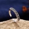 Immediately have money to spend retro Chinese ring men and women niche design Thai silver old opening simple stacking ring