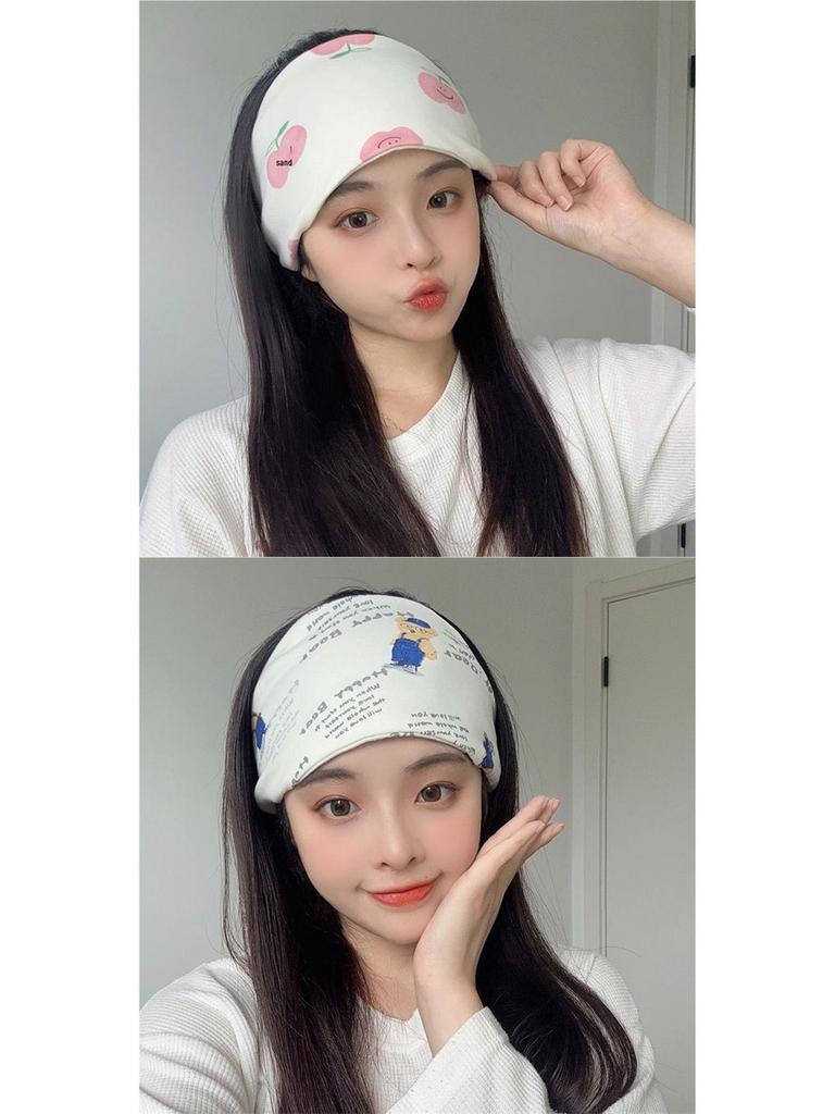 Breathable Maternity Headscarf: Cute, Cotton, Sweat-Absorbent Wide-Brim Hat for Spring/Summer