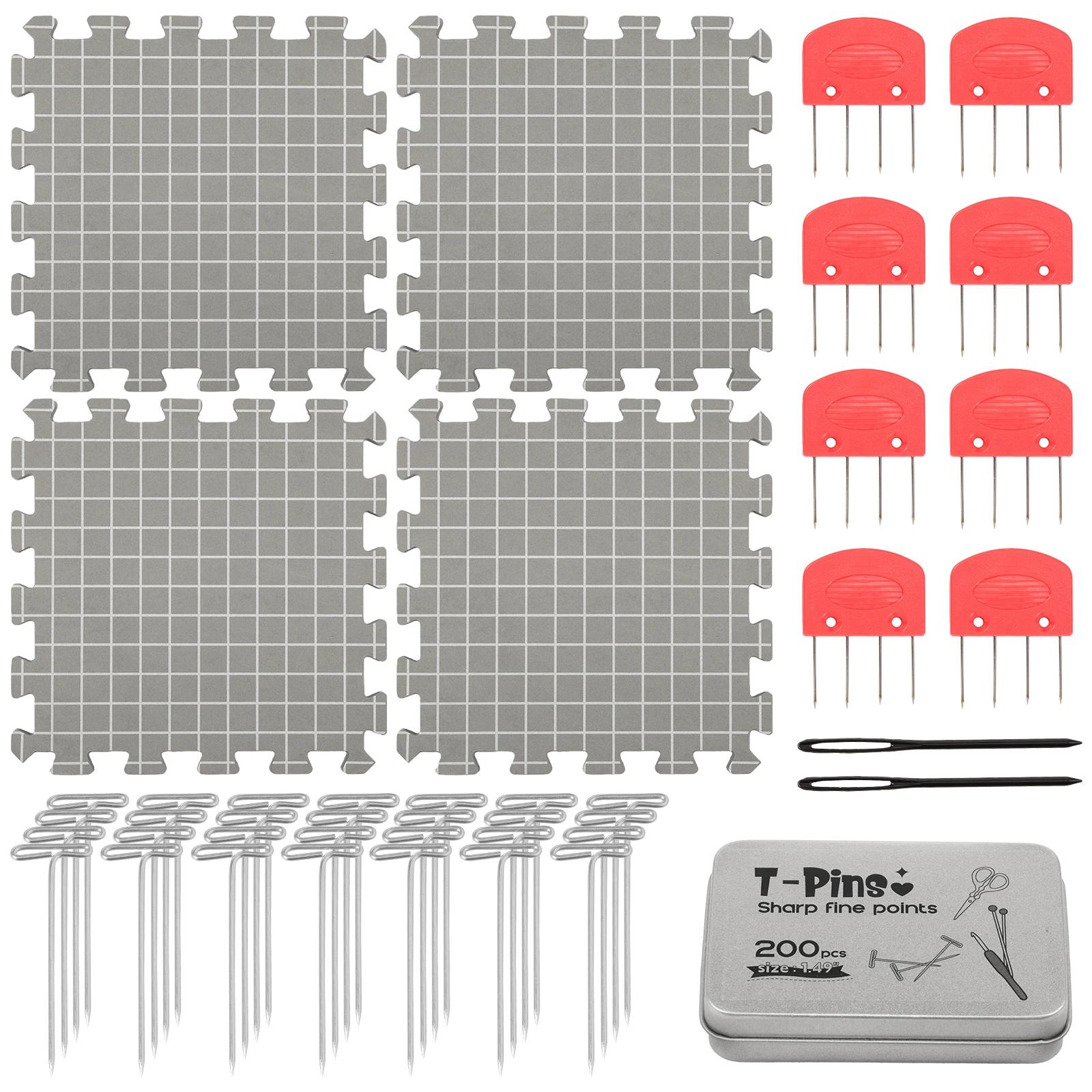 

Foam Blocking Mats DIY Knitting Extension Kit Thick Precise Blocking Boards With Pin Set for Crafting Work Knitting Accessories серый