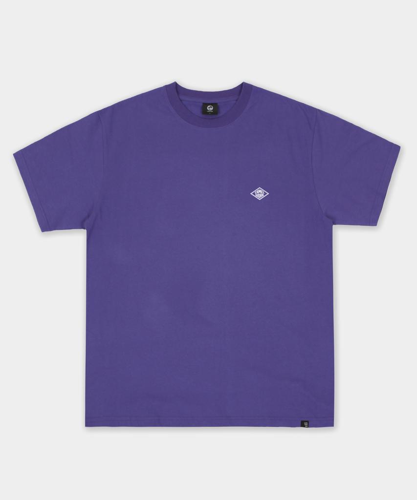 CAMEL WORK Diamond Logo Short Sleeve T-Shirt (Purple)