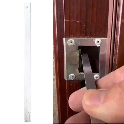 Adjustable Door Strike Plate Tool Security Door Gap Fix with Bending Wrench Door Gap Eliminates Tool for Homes & Office