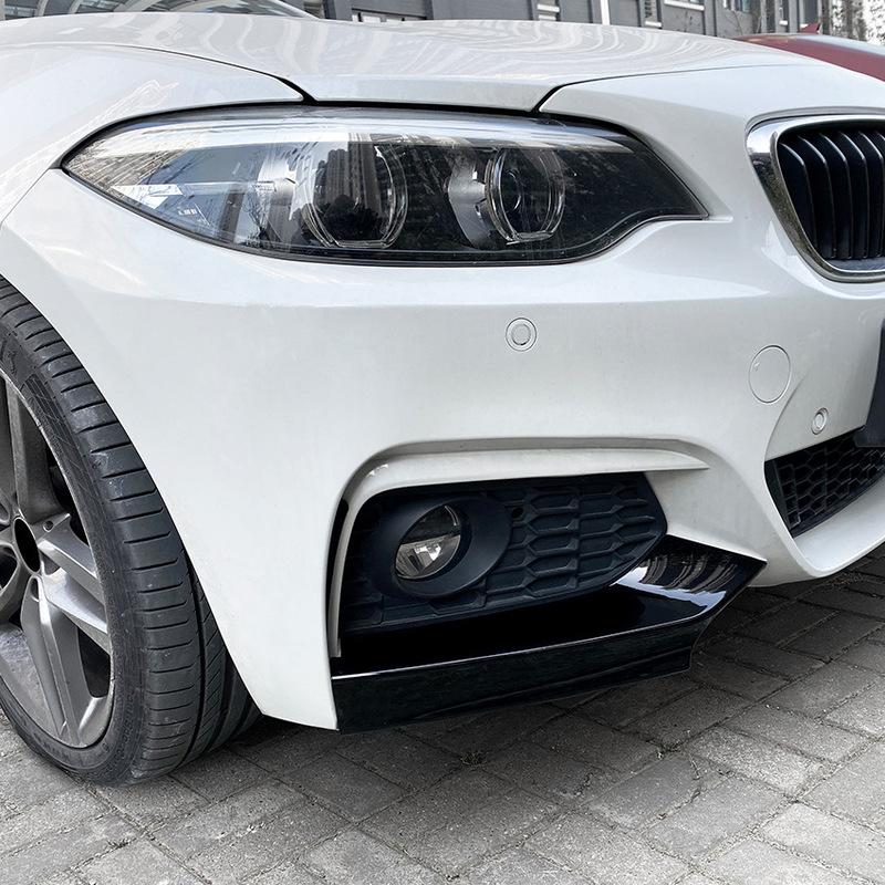 Car Front Bumper Splitter Diffuser Spoiler For BMW 2 Series F22 F23 M235i M240i 218i 218d 220i 220d M-Sport 2014-2021